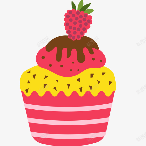 彩色小蛋糕卡通插画ai免抠素材_新图网 https://ixintu.com 小蛋糕 纸杯蛋糕 草莓 甜食 彩色小蛋糕卡通插画 免抠PNG