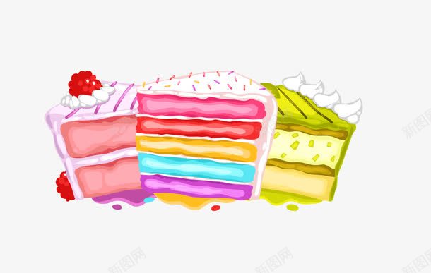 彩虹蛋糕DIY宣传海报png免抠素材_新图网 https://ixintu.com 美味 彩色 蛋糕 海报 食物