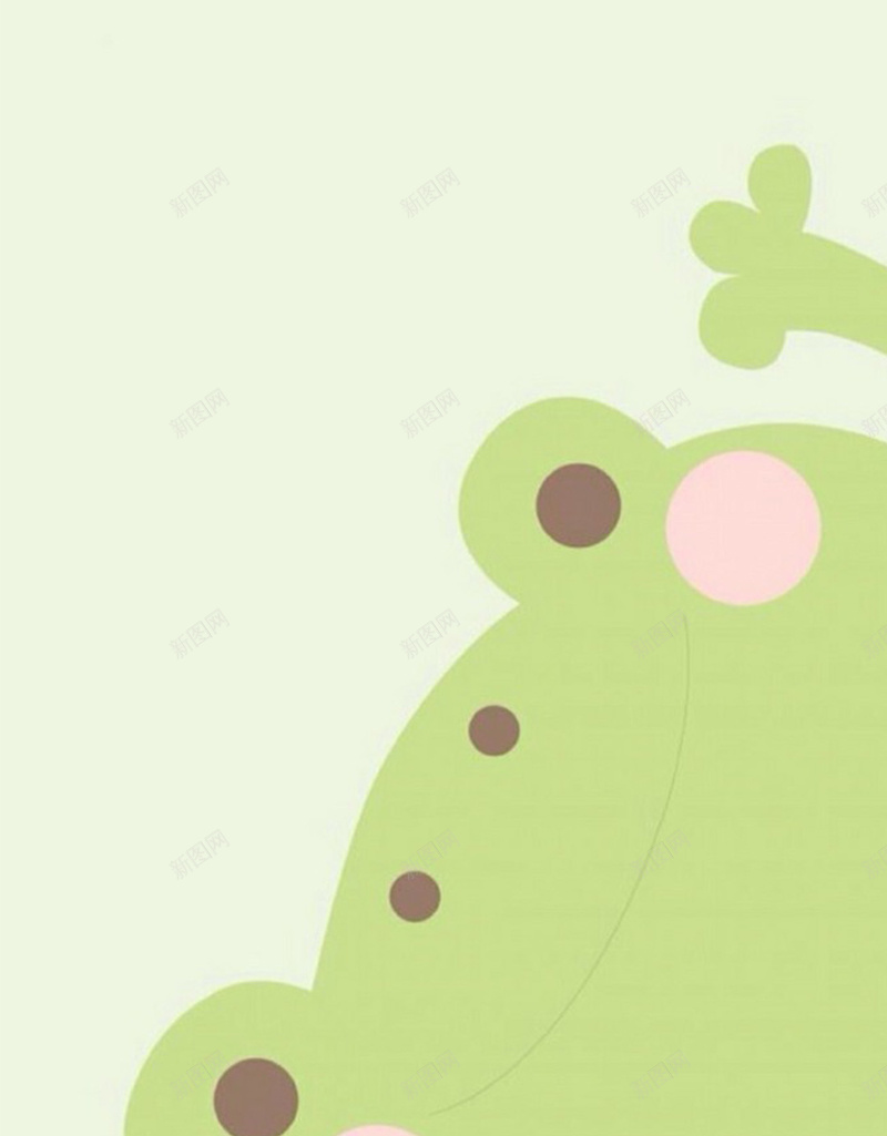 可爱青蛙H5图jpg设计背景_新图网 https://ixintu.com 可爱 清新 绿色 动物 卡通 扁平 可爱青蛙H5素材 童趣 手绘