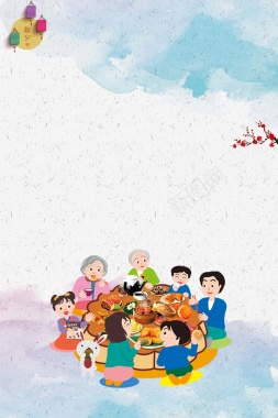 中国风中秋佳节海报背景素材背景