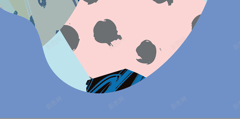笔触撞色创意海报jpg设计背景_新图网 https://ixintu.com 野兽派 创意 抽象 色块 配色 个性 欧美 大气 简约 特别 picture design 笔刷触感