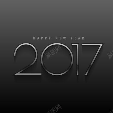 2017新年黑色商务风格背景素材背景