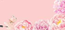 美甲节素材卡通美甲节文艺粉色花瓣背景高清图片