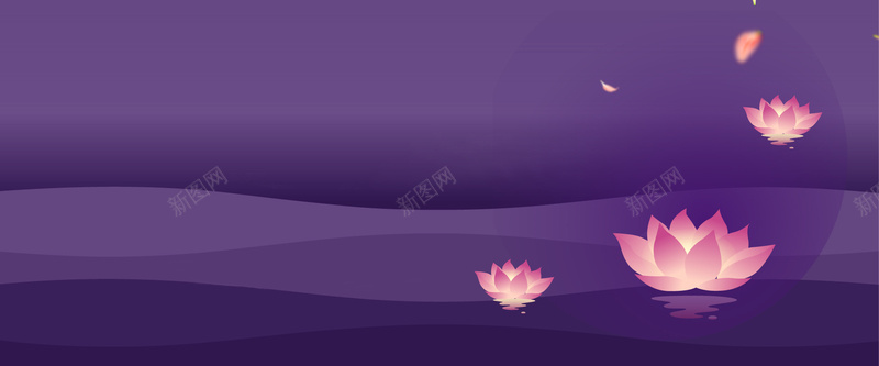七夕情人节浪漫唯美紫色淘宝海报背景背景