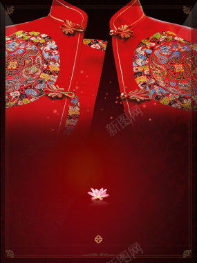 古典中国元素中式旗袍海报背景素材背景