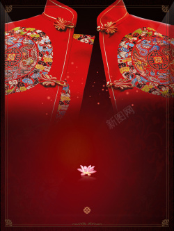 古代旗袍古典中国元素中式旗袍海报背景素材高清图片