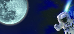 月球登陆地产海报设计模板PSD分层素材高清图片