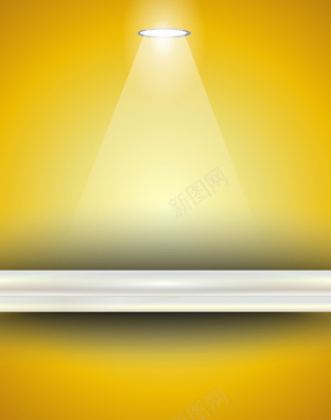 单只灯商品展示平台金色背景背景