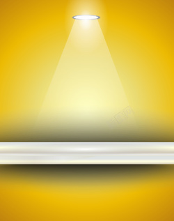 展示灯单只灯商品展示平台金色背景高清图片
