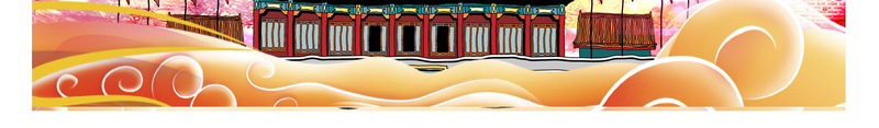 北京旅游海报背景模板jpg设计背景_新图网 https://ixintu.com 天安门 北京 卡通 旅游 海报 创意 抽象云 多彩 古建筑 宫殿 手绘
