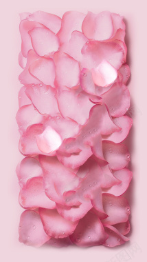 粉色花瓣化妆品面膜H5背景素材背景