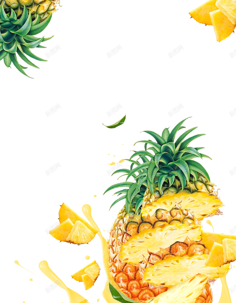 简约美味菠萝海报jpg设计背景_新图网 https://ixintu.com 促销 夏令水果 夏季 新鲜菠萝 果汁 水果 活动 简约 美食 菠萝 菠萝宣传海报 进口水果 黄色