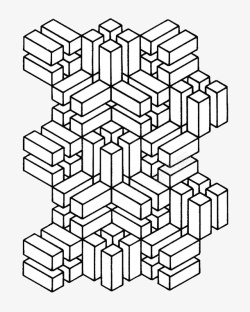 积木下载简约手绘风格立体几何方体积木矢高清图片