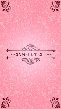 欧式浪漫粉色纹理婚礼海报背景图背景