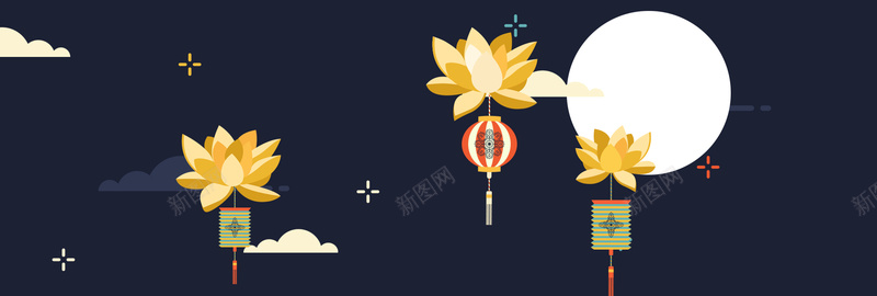 中秋节简约插画bannerpsd设计背景_新图网 https://ixintu.com 八月十五中秋节 中秋节快乐 喜迎中秋节 八月十五 中秋节 佳节献礼 月饼 嫦娥 玉兔 佳节 中秋月亮