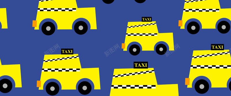 汽车背景jpg设计背景_新图网 https://ixintu.com 海报banner 出租车 汽车 紫色 黄色 卡通 童趣 手绘
