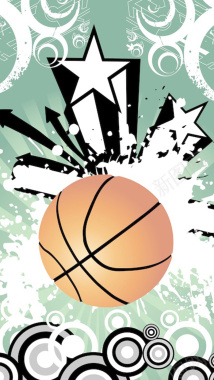 质感篮球元素背景图背景