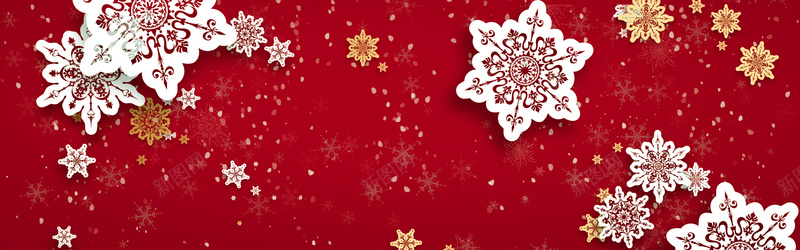 圣诞节红色扁平电商雪花bannerpsd设计背景_新图网 https://ixintu.com 圣诞节 圣诞老人 圣诞banner 圣诞快乐 圣诞狂欢 圣诞树 新年 圣诞元素 双蛋狂欢 元旦