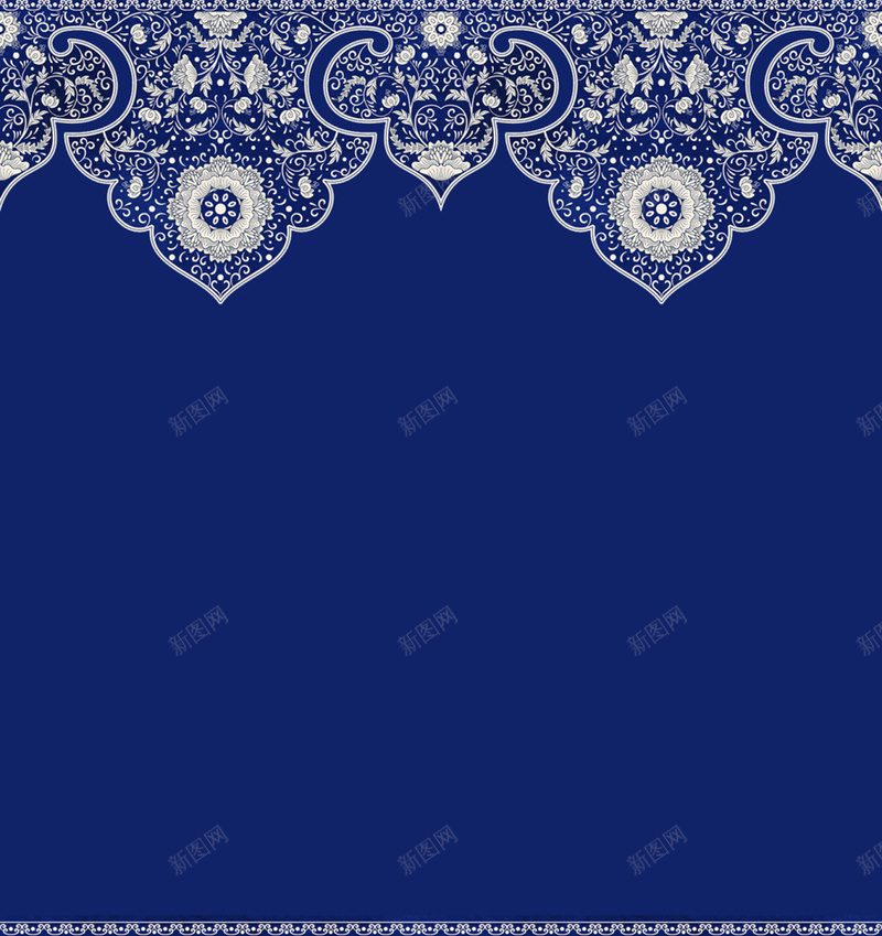 蓝色剪纸花纹背景元素jpg设计背景_新图网 https://ixintu.com 剪纸 恬静 花纹 蓝色 镂空 中国风