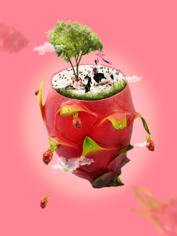 水果树创意水果海报设计高清图片