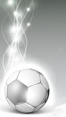 灰色光带足球元素背景图背景