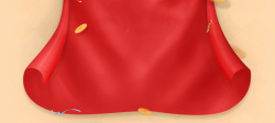 红色飘逸的彩布红色飘带背景banner装饰高清图片