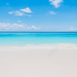 海滩壁纸夏日海滩风景平面广告高清图片