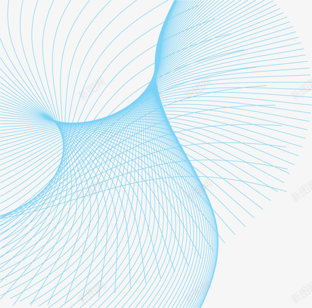 科技弧形线条png免抠素材_新图网 https://ixintu.com 弧形 科技 蓝色 线条 底纹