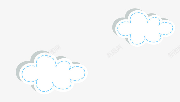 卡通立体云朵png免抠素材_新图网 https://ixintu.com 卡通 立体 云朵 蓝色 清新