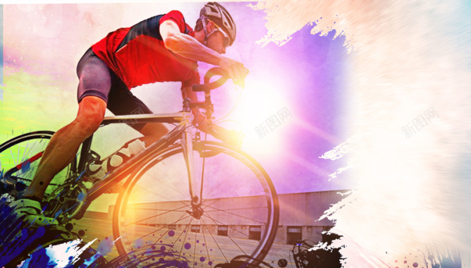 自行车赛宣传海报背景背景