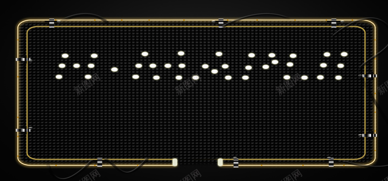 边框灯光大气黑色banner背景psd设计背景_新图网 https://ixintu.com 边框 简约 简单 文艺 小清新 素材 广告 设计 几何 框框 炫酷 灯光 电线 灯 白点