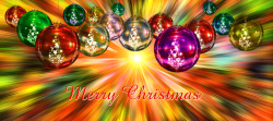 使馆色彩绚丽的圣诞球发光背景素材高清图片