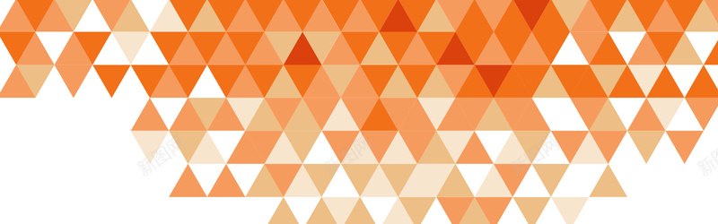 橘黄色三角几何背景背景