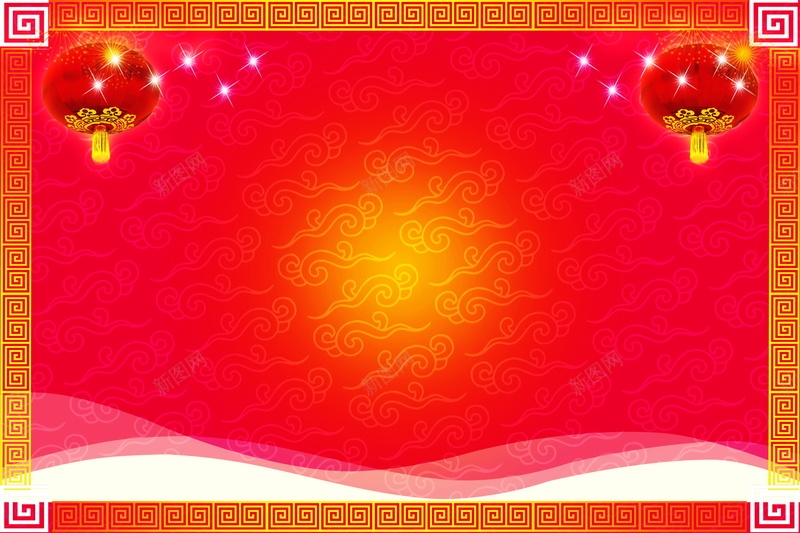中国风祥云底纹背景素材psd设计背景_新图网 https://ixintu.com 中国风 底纹 灯笼 祥云 边框 海报 平面 广告 背景 PSD 素材 模板