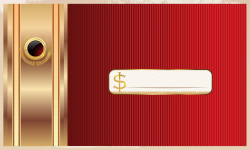 优惠券金属高端卡片设计金属红色条纹背景VIP高清图片