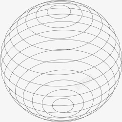 特色球形矢量创意抽象线条球形素素材