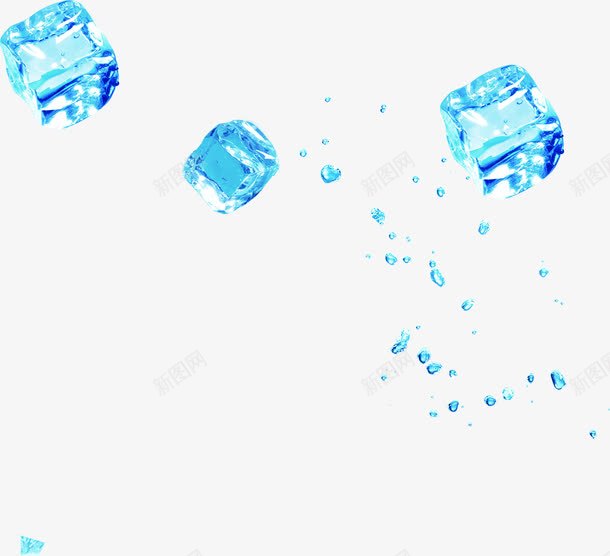 夏日海报设计冰块水珠效果png免抠素材_新图网 https://ixintu.com 夏日 海报 设计 冰块 水珠 效果