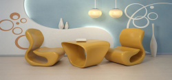 创意居室创意设计桌椅高清图片