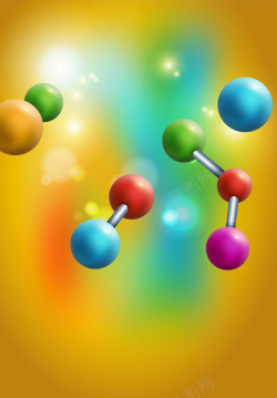 模煳光元素分子结构组合模糊光光晕背景高清图片