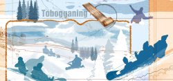滑雪场海报奥运会冬奥会运动会滑雪卡通涂鸦背景高清图片