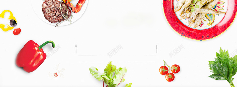 生鲜背景装饰jpg设计背景_新图网 https://ixintu.com 生鲜 牛排 蔬菜 水果 背景装饰 海报banner