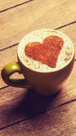 爱心水杯情人节爱心咖啡H5背景素材高清图片