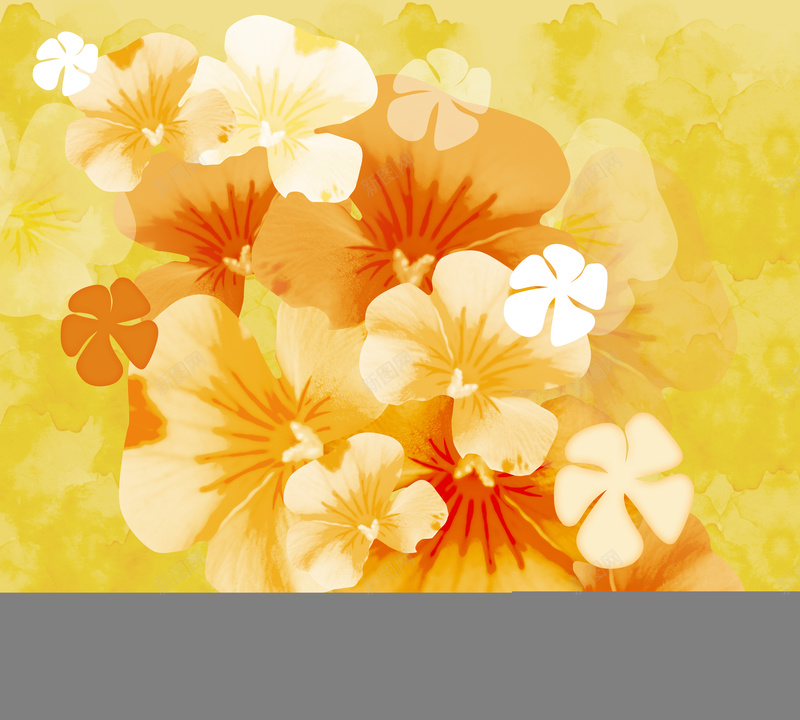 橙色花朵插画水彩花卉唯美印刷背景psd设计背景_新图网 https://ixintu.com 插画 橙色 水彩 花卉 花朵 唯美 印刷背景 黄色 卡通 童趣 手绘