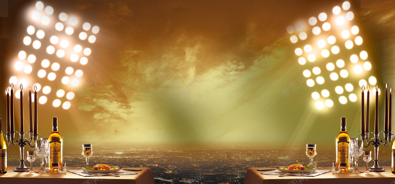 烛光晚餐背景装饰jpg设计背景_新图网 https://ixintu.com 海报banner 烛光晚餐 背景装饰 灯光 红酒
