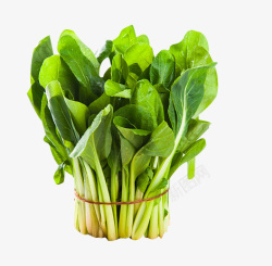 一捆捆干草一捆绿色的青菜高清图片