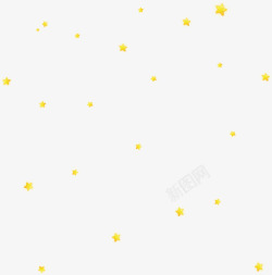 黄色星星装饰素材