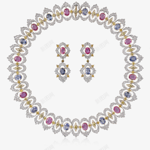 Buccellati  Necklaces  Scripta系列  High Jewelry珠宝png免抠素材_新图网 https://ixintu.com 系列 珠宝