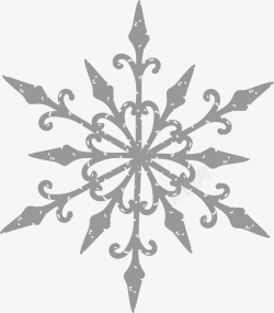 雪花冬季手绘纹理国风花纹素材