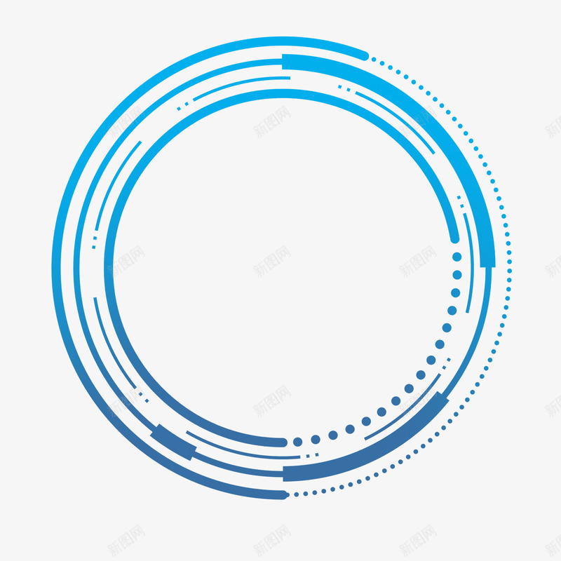 可视化png免抠素材_新图网 https://ixintu.com 光圈 可视化 圆圈 科技感