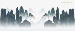 山国山  国风  UI高清图片